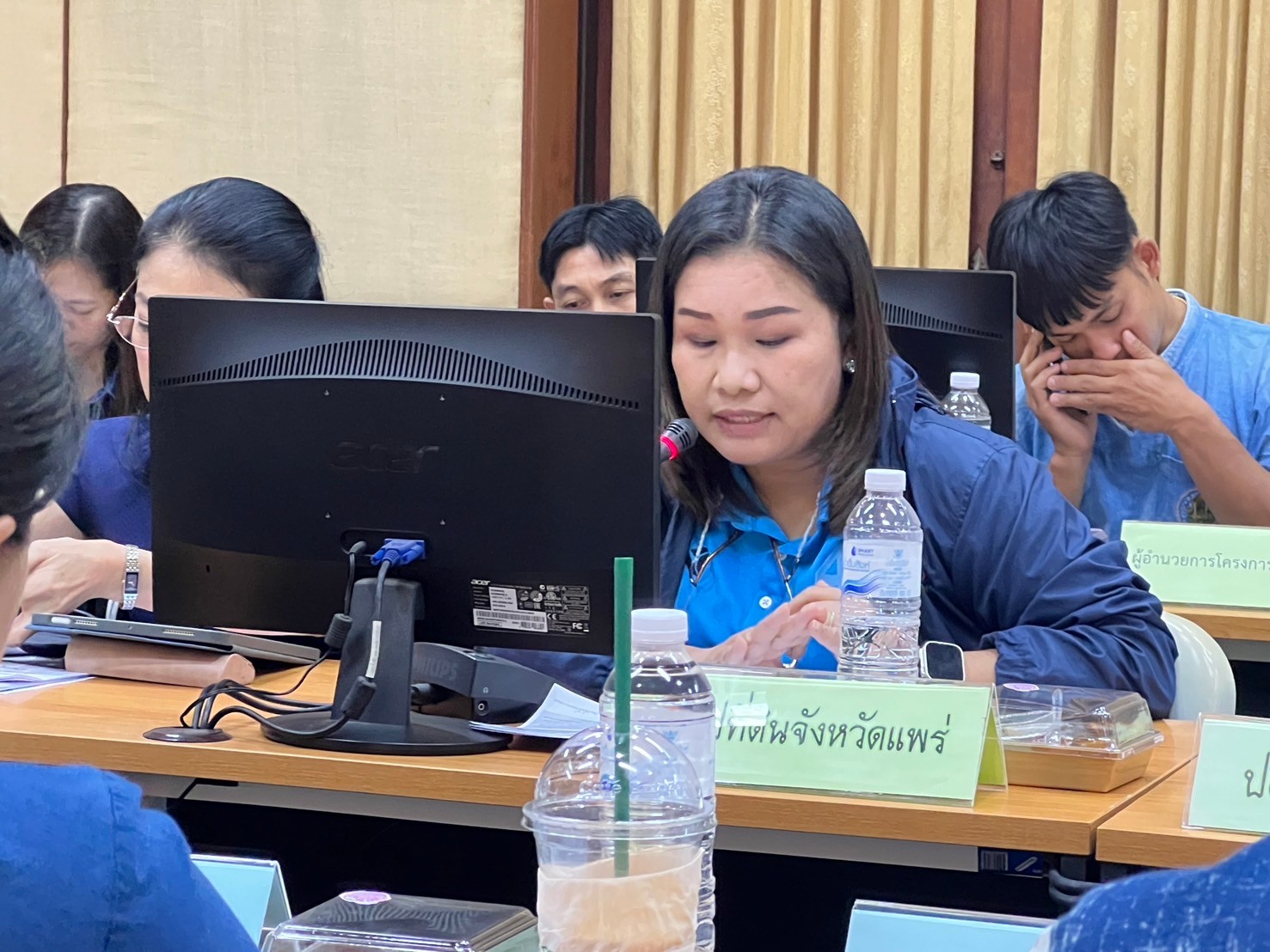 title - ส.ป.ก.แพร่ ร่วมการประชุมคณะทำงานป้องกันและเฝ้าระวังการเผาในพื้นที่เกษตรกรรม ระดับจังหวัดแพร่